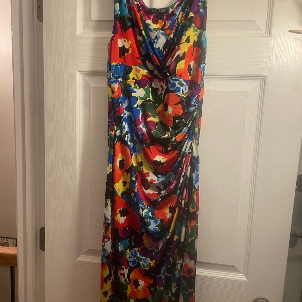 Lauren Ralph Lauren Multicolor Floral Maxi Dress